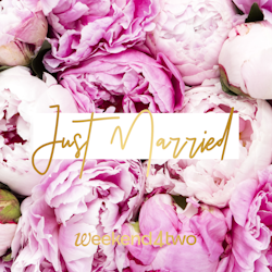 Just Married pivoines